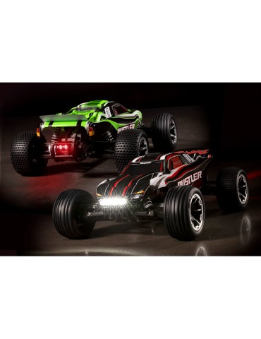 Traxxas Rustler 1:10 RTR red with LED lights
