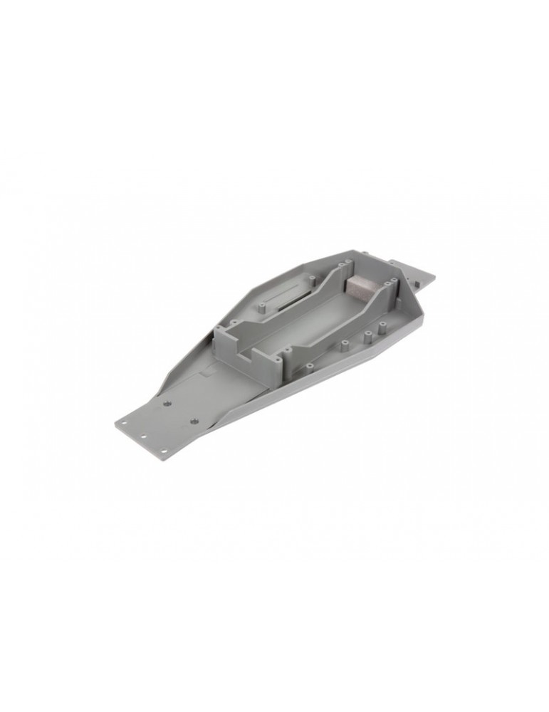 Traxxas Lower chassis (gray) (166mm long battery compartment)