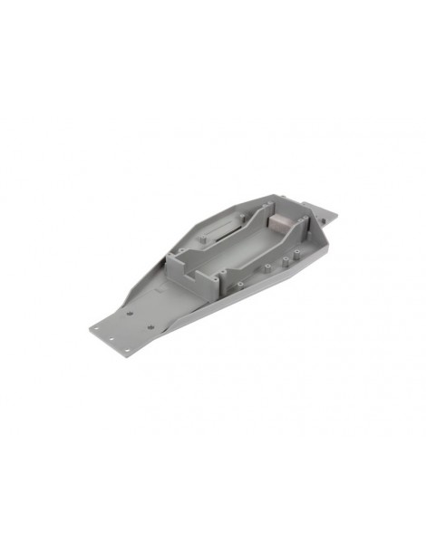 Traxxas Lower chassis (gray) (166mm long battery compartment)