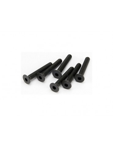 Traxxas Screws, M3x20mm countersunk machine (hex drive) (6)