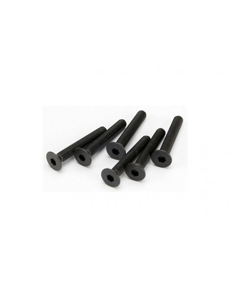 Traxxas Screws, M3x20mm countersunk machine (hex drive) (6)
