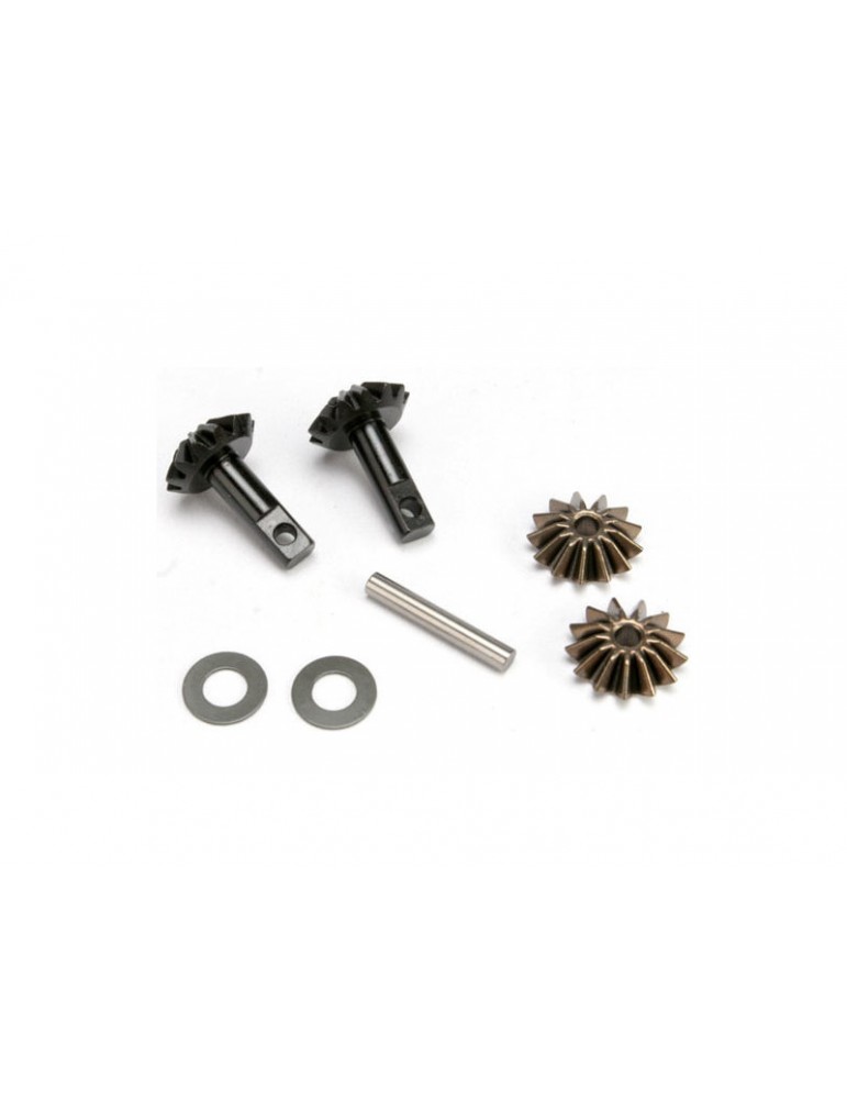 Traxxas Gear set, differential (output gears (2)/ spider gears (2)/ spider gear shaft)