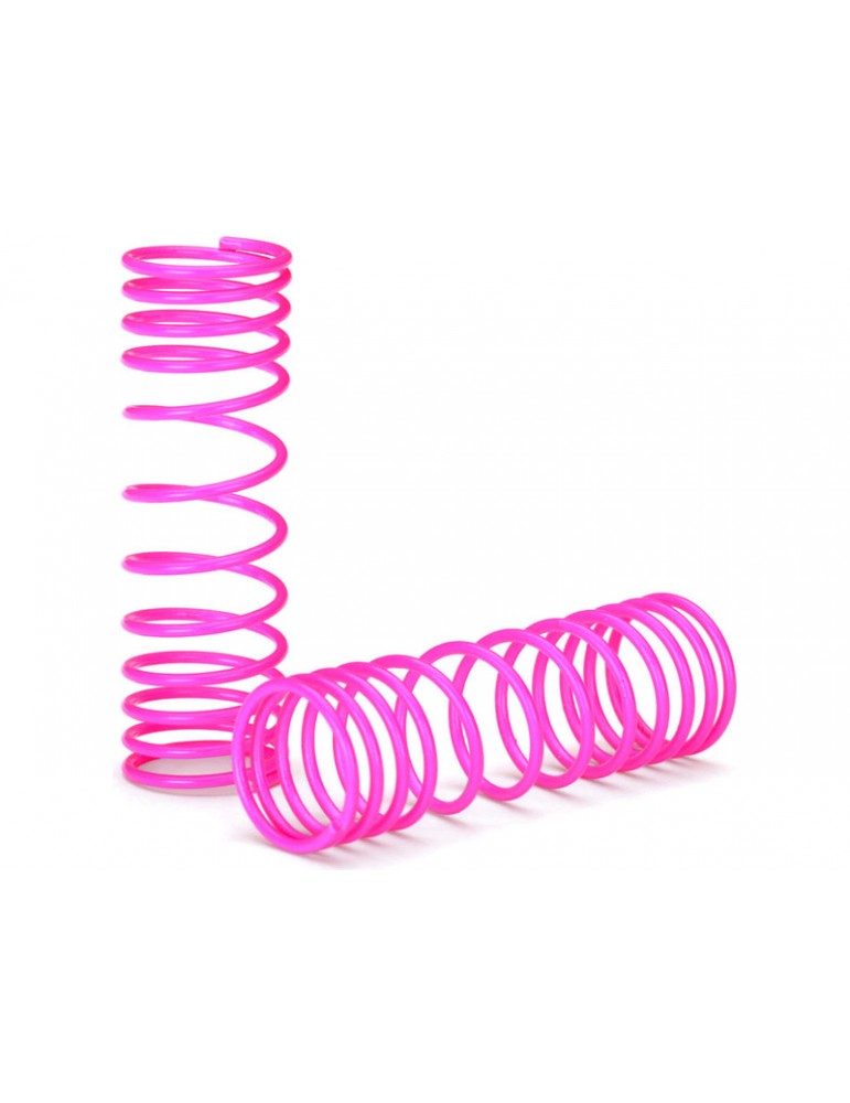 Traxxas Springs, front (pink) (progressive rate) (2)