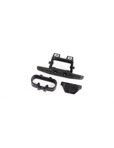Traxxas Bumper, rear/ bumper mount (fits 4WD Rustler) (for LED light kit)