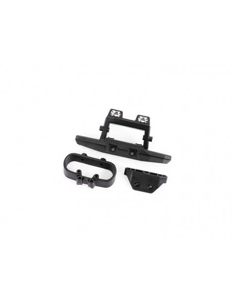 Traxxas Bumper, rear/ bumper mount (fits 4WD Rustler) (for LED light kit)