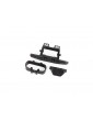 Traxxas Bumper, rear/ bumper mount (fits 4WD Rustler) (for LED light kit)
