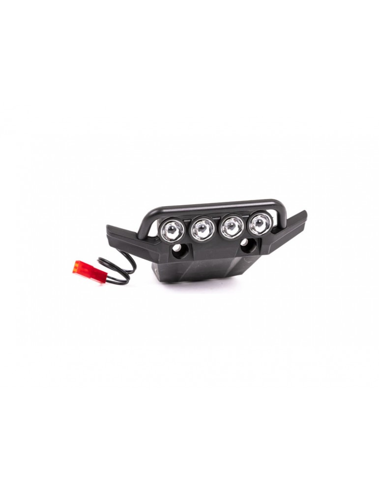 Traxxas Bumper, front (assembled, LED lights installed) (fits 4WD Rustler )