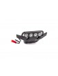 Traxxas Bumper, front (assembled, LED lights installed) (fits 4WD Rustler )