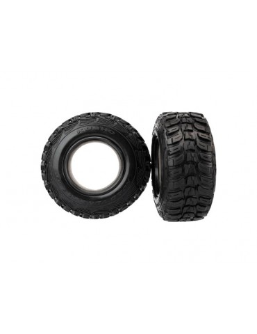 Traxxas Tires, Kumho, ultra-soft S1 (dual profile 4.3x1.7- 2.2/3.0) (pair)/ foam inserts (2)