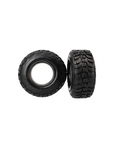 Traxxas Tires, Kumho, ultra-soft S1 (dual profile 4.3x1.7- 2.2/3.0) (pair)/ foam inserts (2)