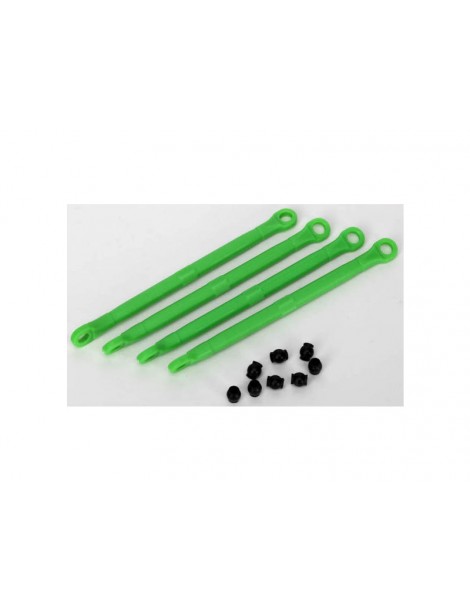 Traxxas Toe link, front & rear (molded composite) (green) (4)