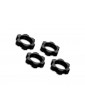 Traxxas Wheel nuts, splined, 17mm, serrated (black-anodized) (4)