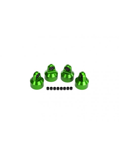 Traxxas Shock caps, aluminum (green-anodized), GTX shocks (4)