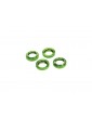Traxxas Spring retainer (adjuster), green-anodized aluminum, GTX shocks (4)