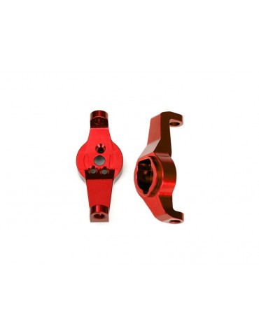 Traxxas Caster blocks, aluminum (red-anodized) (pair)