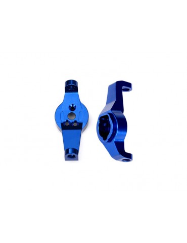 Traxxas Caster blocks, aluminum (blue-anodized) (pair)