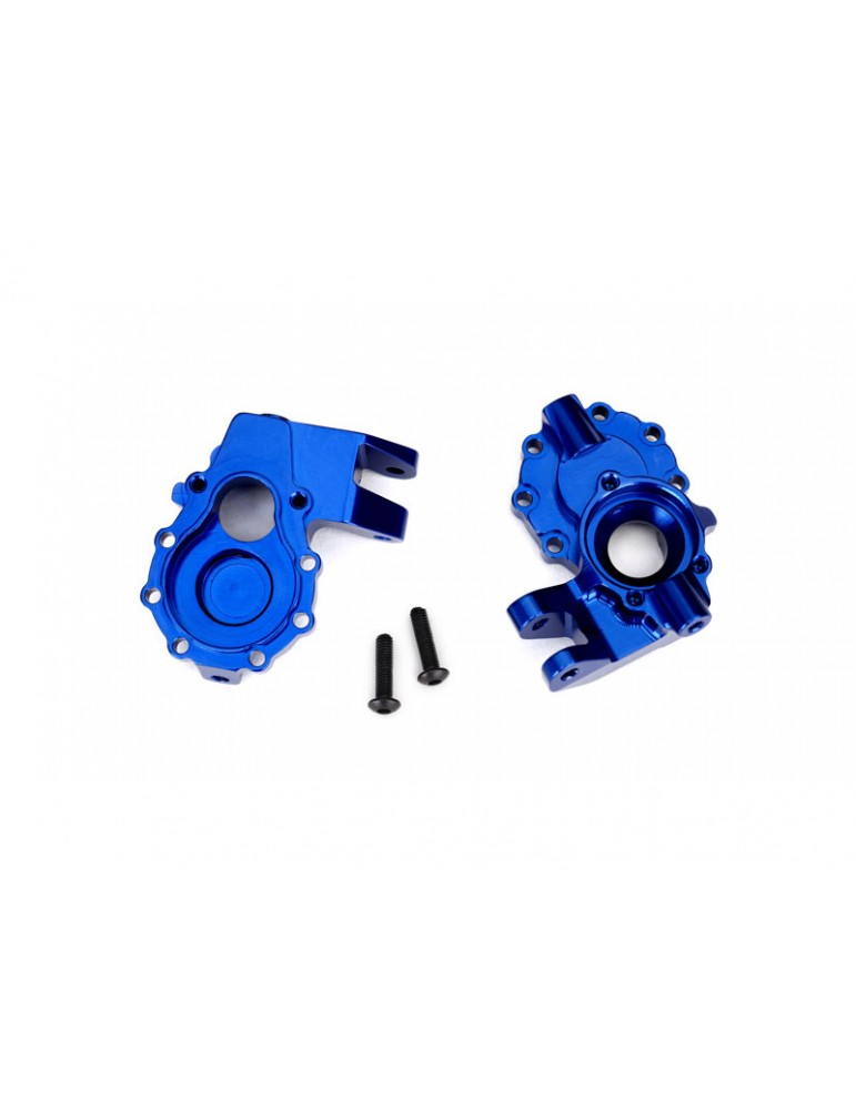 Traxxas Portal housings, inner (front), aluminum (blue-anodized) (2)