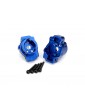 Traxxas Portal drive axle mount, rear, aluminum (blue-anodized) (pair)