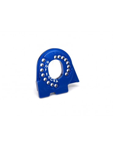 Traxxas Motor mount plate, TRX-4, aluminum (blue-anodized)