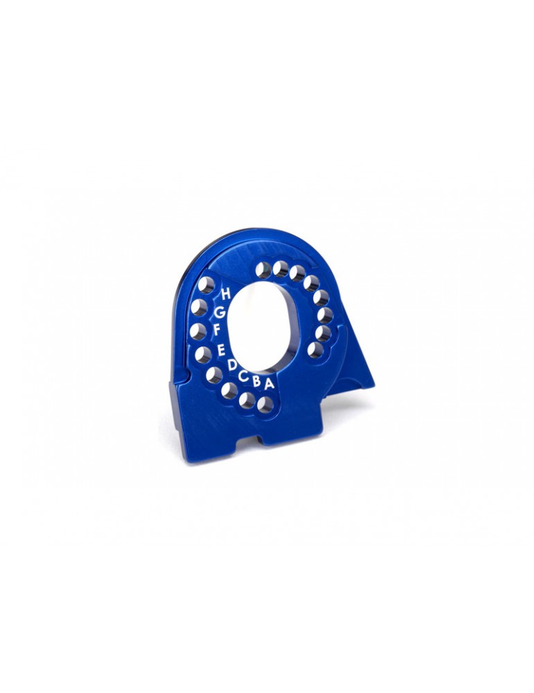 Traxxas Motor mount plate, TRX-4, aluminum (blue-anodized)