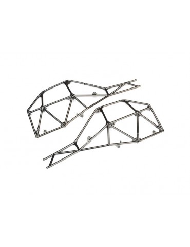 Traxxas Tube chassis, side section (left & right) (satin black chrome-plated)