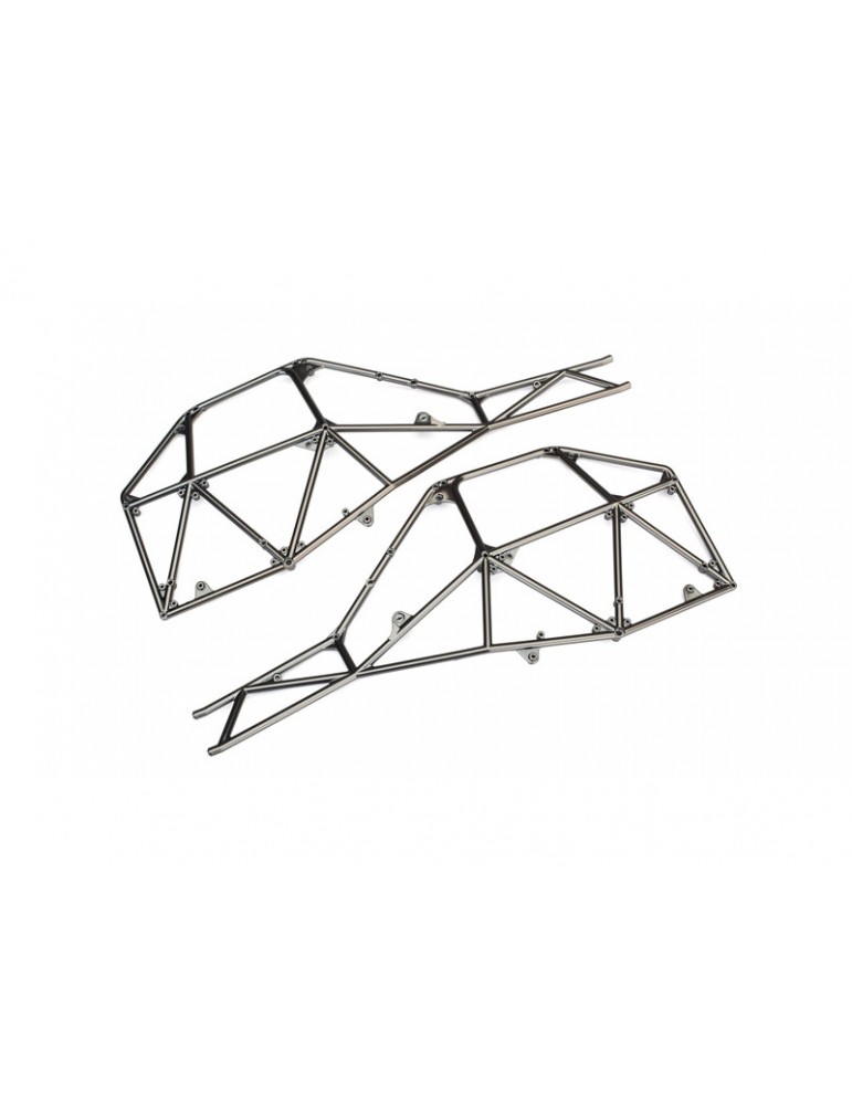 Traxxas Tube chassis, side section (left & right) (satin black chrome-plated)