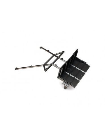 Traxxas Tube chassis, center section, rear (satin black chrome-plated)