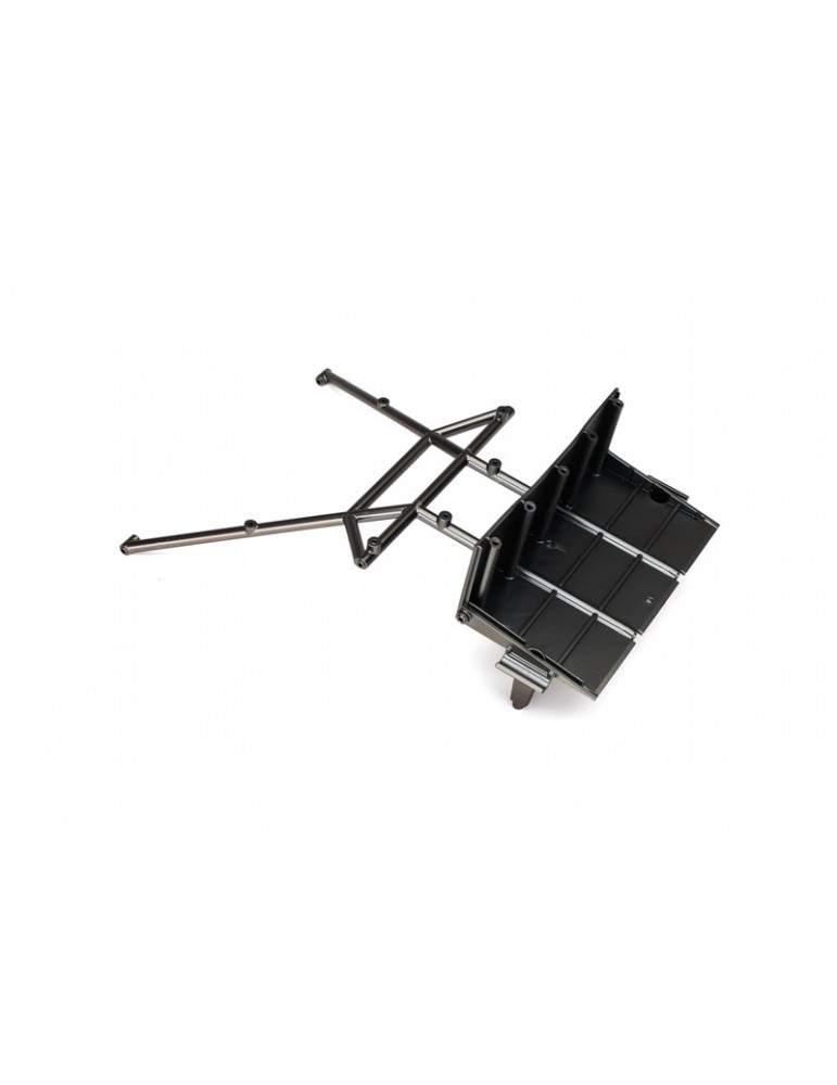 Traxxas Tube chassis, center section, rear (satin black chrome-plated)
