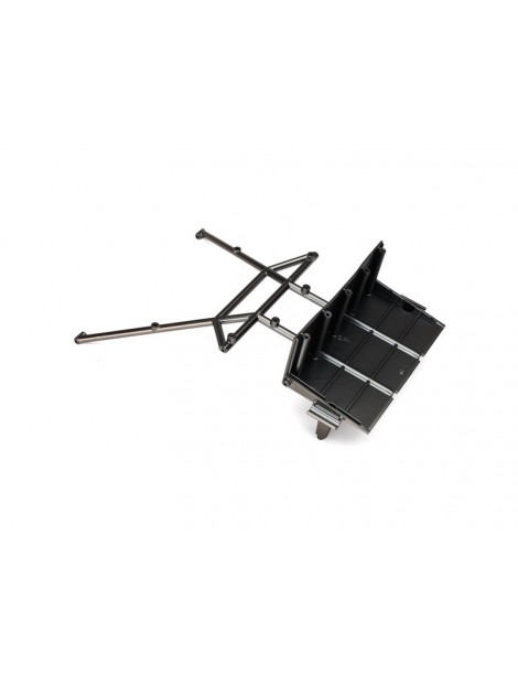 Traxxas Tube chassis, center section, rear (satin black chrome-plated)