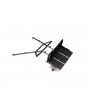 Traxxas Tube chassis, center section, rear (satin black chrome-plated)