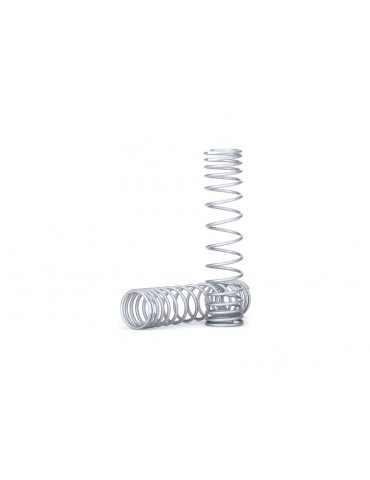 Traxxas Spring, shock, (GTR) (progressive, 0.833 rate) (2) (silver)