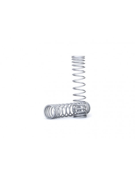 Traxxas Spring, shock, (GTR) (progressive, 1.042 rate) (2) (silver)