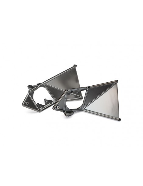 Traxxas Mounts, suspension arm, upper (front) (satin black chrome-plated)