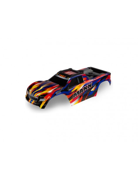 Traxxas Body, Maxx, yellow (painted, decals applied) (for 352mm wheelbase)