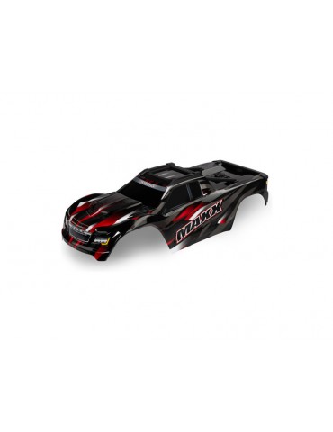 Traxxas Body, Maxx, red (painted, decals applied) (for 352mm wheelbase)