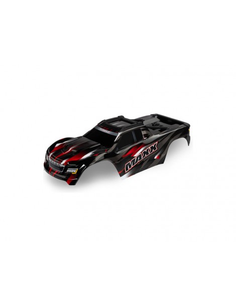 Traxxas Body, Maxx, red (painted, decals applied) (for 352mm wheelbase)