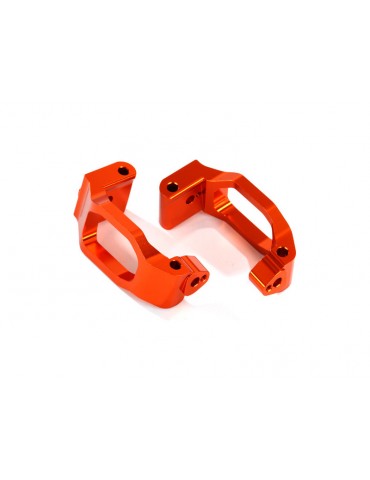 Traxxas Caster blocks (c-hubs), 6061-T6 aluminum (orange-anodized), left & right