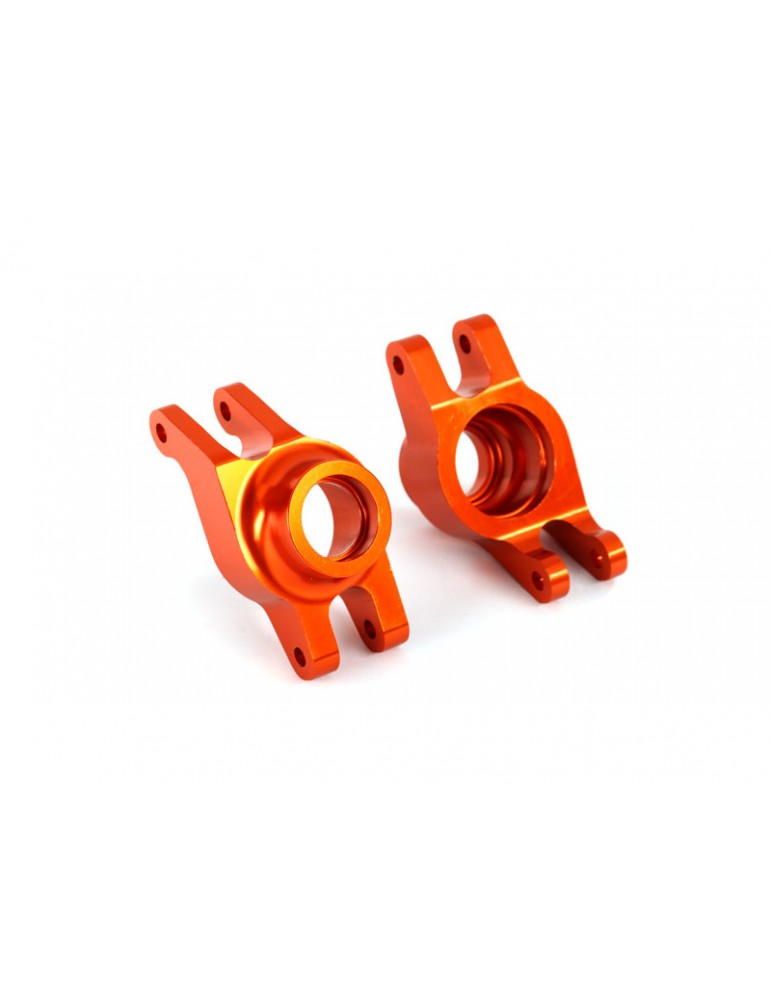Traxxas Carriers, stub axle (orange-anodized 6061-T6 aluminum) (rear) (2)