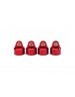 Traxxas Shock caps, aluminum (red-anodized), GT-Maxx shocks (4)