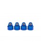 Traxxas Shock caps, aluminum (blue-anodized), GT-Maxx shocks (4)