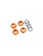 Traxxas Spring retainer (adjuster), orange-anodized aluminum, GT-Maxx shocks (4)