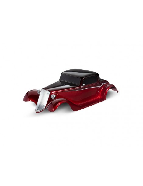 Traxxas Body, Factory Five 33 Hot Rod Coupe, complete (red) (painted, decals applied)