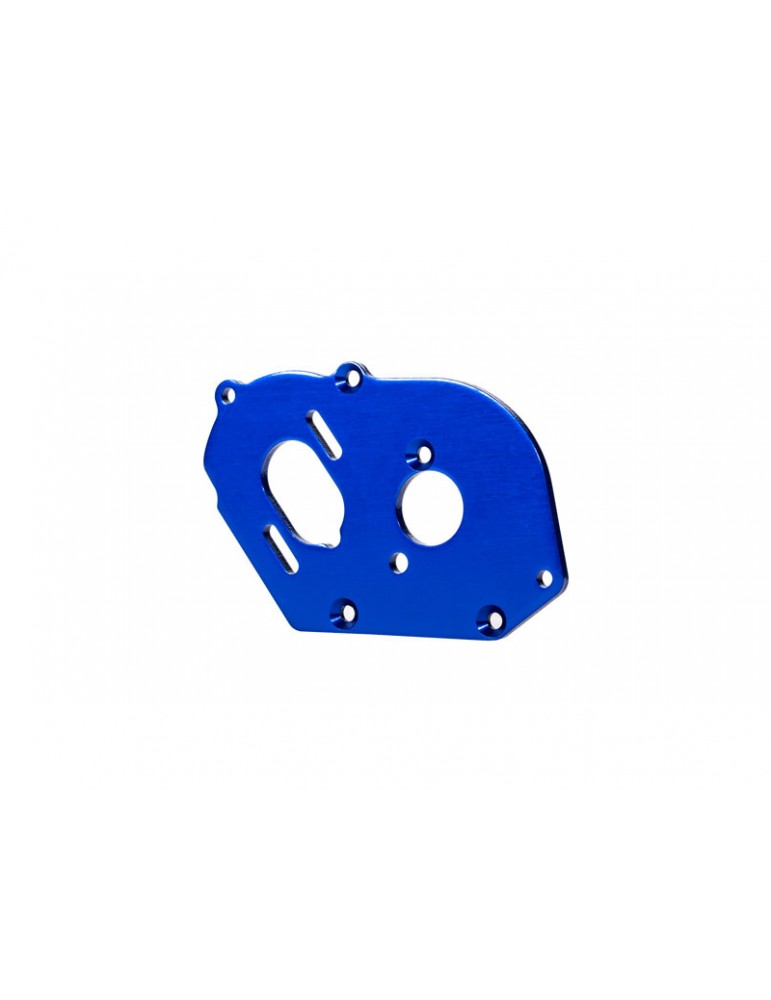 Traxxas Plate, motor, blue (4mm thick) (aluminum)
