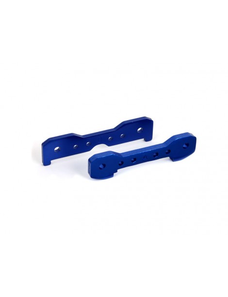 Traxxas Tie bars, front, 6061-T6 aluminum (blue-anodized) (fits Sledge)