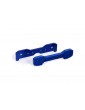 Traxxas Tie bars, front, 6061-T6 aluminum (blue-anodized) (fits Sledge)