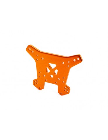 Traxxas Shock tower, rear, 6061-T6 aluminum (orange-anodized)