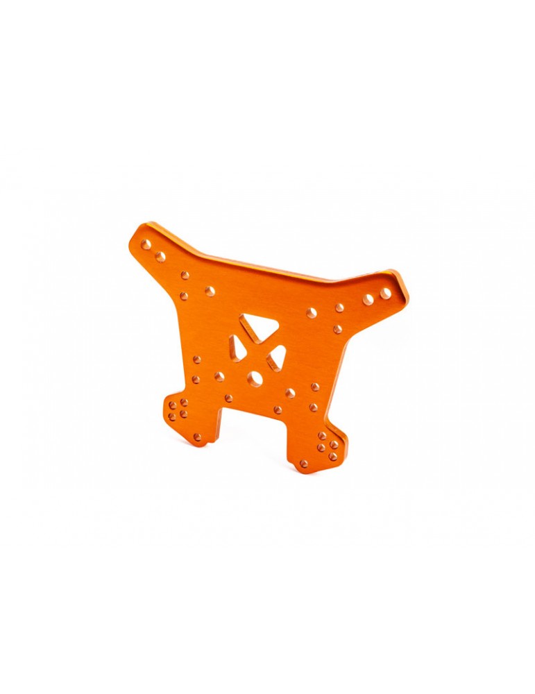 Traxxas Shock tower, rear, 6061-T6 aluminum (orange-anodized)