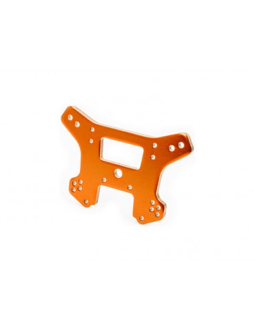 Traxxas Shock tower, front, 6061-T6 aluminum (orange-anodized)