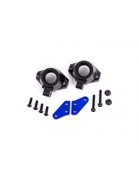 Traxxas Steering block arms (aluminum, blue-anodized) (2)/ steering blocks, left & right