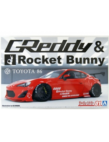 Aoshima - ZN6 Toyota 86 '12 Greddy & Rocket Bunny Enkei Ver.